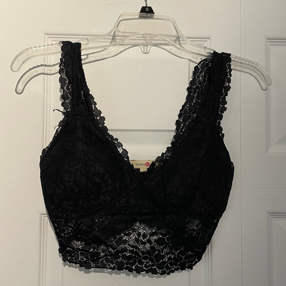 Black bralette top
